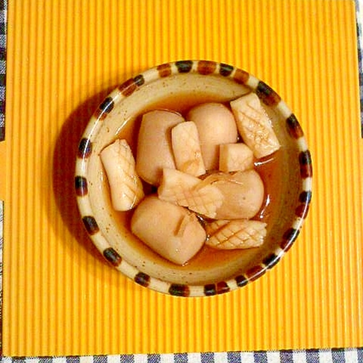 冷凍ロールイカと冷凍里芋の煮物♪